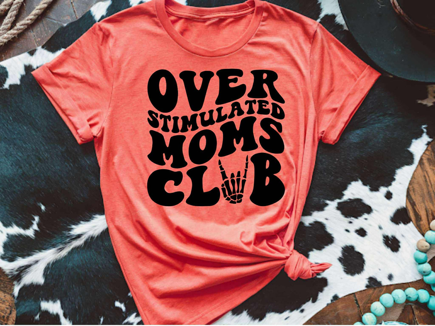 Overstimulated Moms Club Tee