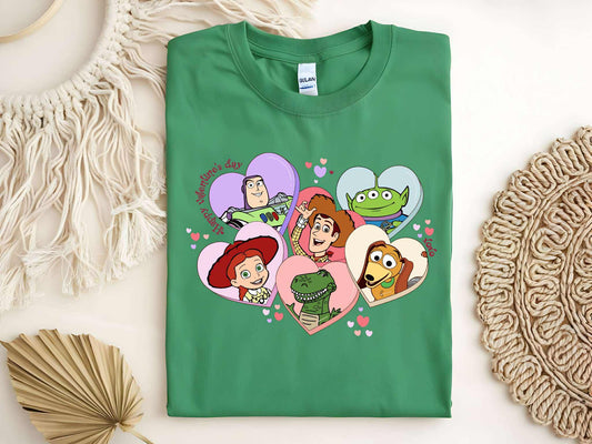 Happy Valentine's Day Toy Friends Tee
